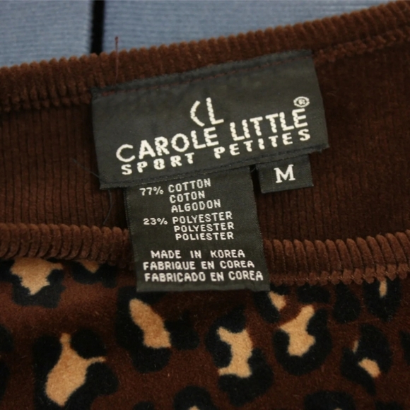 Vintage 1990s Shift Dress M Leopard Print Velour Velvet Jumper Brown Grunge VTG - Picture 9 of 9